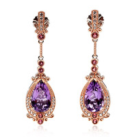 Amethyst-Silberohrringe (Dallas Prince Designs)