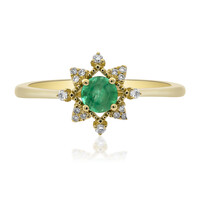 Sambia-Smaragd-Goldring (CIRARI)