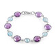 Edelstein-Silberarmband