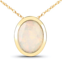 Welo-Opal-Goldhalskette
