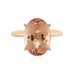 Pfirsich-Morganit-Goldring