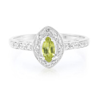 Mandschurischer Peridot-Silberring