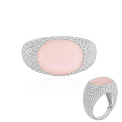 Pinkfarbener Opal-Silberring (de Melo)