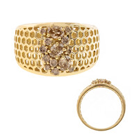 I2 Champagner-Brillant-Goldring (Ornaments by de Melo)
