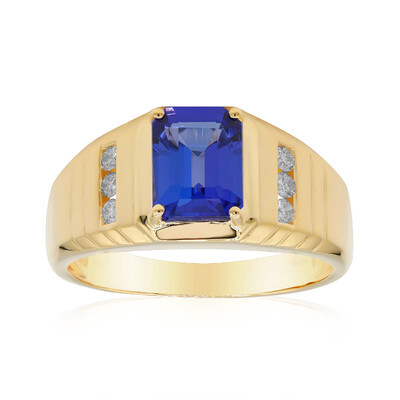 AAA-Tansanit-Goldring (CIRARI)