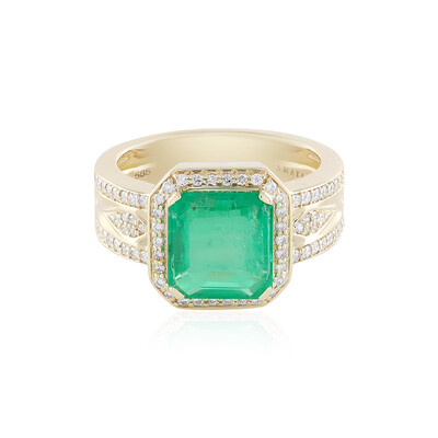 Russischer Smaragd-Goldring (AMAYANI)