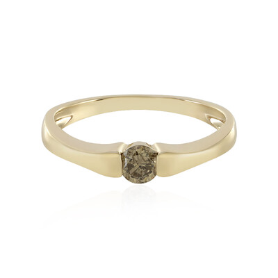 I1 Schokoladen-Brillant-Goldring