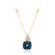 Londonblauer Topas-Goldhalskette (Smithsonian)