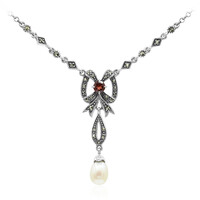 Süßwasserzuchtperlen-Silbercollier