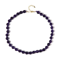 Sambia-Amethyst-Silberhalskette (Adela Silber)