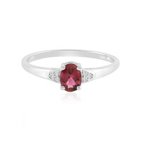 Brasilianischer Pinkfarbener Turmalin-Silberring