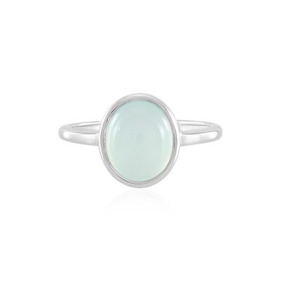 Aqua-Chalzedon-Silberring