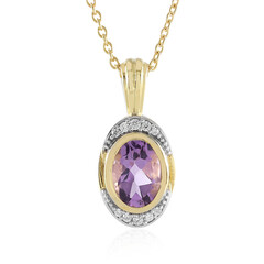 Lavendel-Amethyst-Silberhalskette