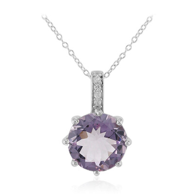 Bolivianischer Amethyst-Silberhalskette