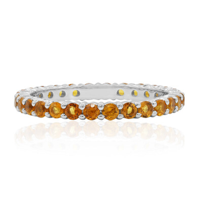 Citrin-Silberring (MONOSONO COLLECTION)