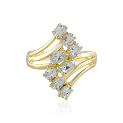 Brasilianischer Aquamarin-Silberring