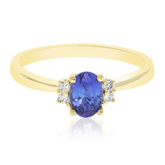 AAA-Tansanit-Goldring (CIRARI)
