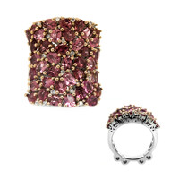 Pinkfarbener Turmalin-Silberring (Dallas Prince Designs)