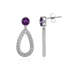 Amethyst-Silberohrringe