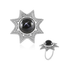 Indischer Stern-Diopsid-Silberring (de Melo)