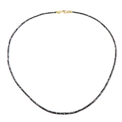 Schwarzer Diamant-Goldhalskette