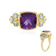 Sibirischer Amethyst-Silberring (Adela Silber)