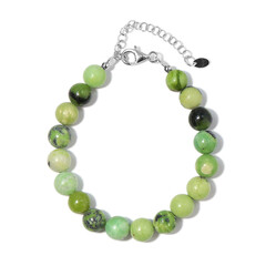 Serpentin-Silberarmband