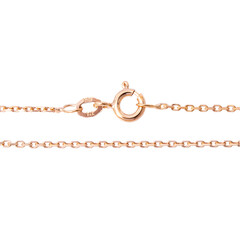375er Roségold-Ankerkette diamantiert - 50 cm - 2,33 g