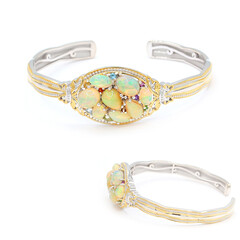 Welo-Opal-Silberarmreif (Gems en Vogue)