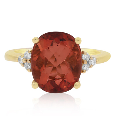 Roter Fluorit-Goldring (AMAYANI)
