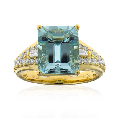AAA-Brasilianischer Aquamarin-Goldring (CIRARI)