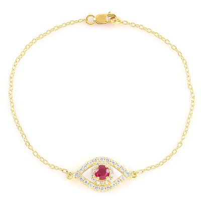 Madagaskar-Rubin-Silberarmband