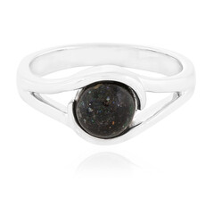 Roter Äthiopischer Matrix-Opal-Silberring