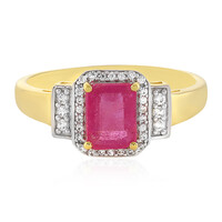 Pinkfarbener Madagaskar-Saphir-Silberring