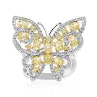 Gelber SI2 Brillant-Goldring (CIRARI)