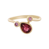 Brasilianischer Pinkfarbener Turmalin-Goldring (KM by Juwelo)