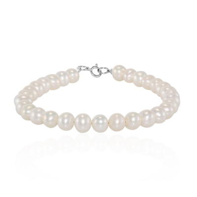 Süßwasserzuchtperlen-Silberarmband