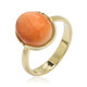 Orange Stachelauster-Silberring