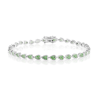 Tsavorit-Silberarmband