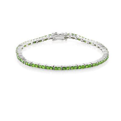Russischer Diopsid-Silberarmband