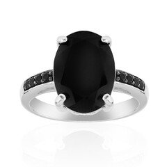 Schwarzer Onyx-Silberring