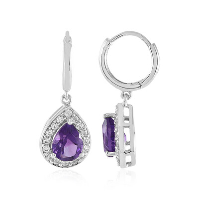 Amethyst-Silberohrringe