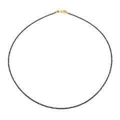 Schwarzer Diamant-Goldhalskette