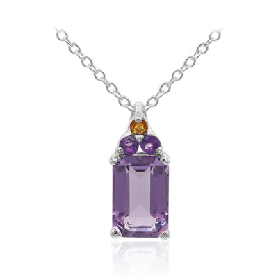 Amethyst-Silberhalskette