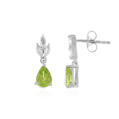 Peridot-Silberohrringe