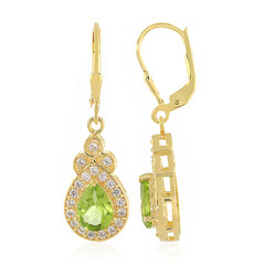 Peridot-Silberohrringe