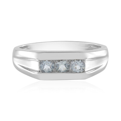 Brasilianischer Aquamarin-Silberring