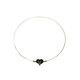 Silberglanz-Obsidian-Collier