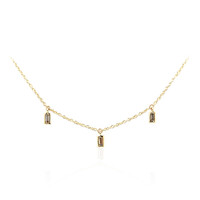 SI2 Champagner-Diamant-Goldcollier (de Melo)