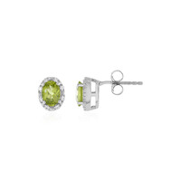 Peridot-Silberohrringe